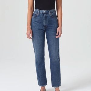 Agolde 90's Pinch Waist High Rise Straight Jeans Color Range Size 30
